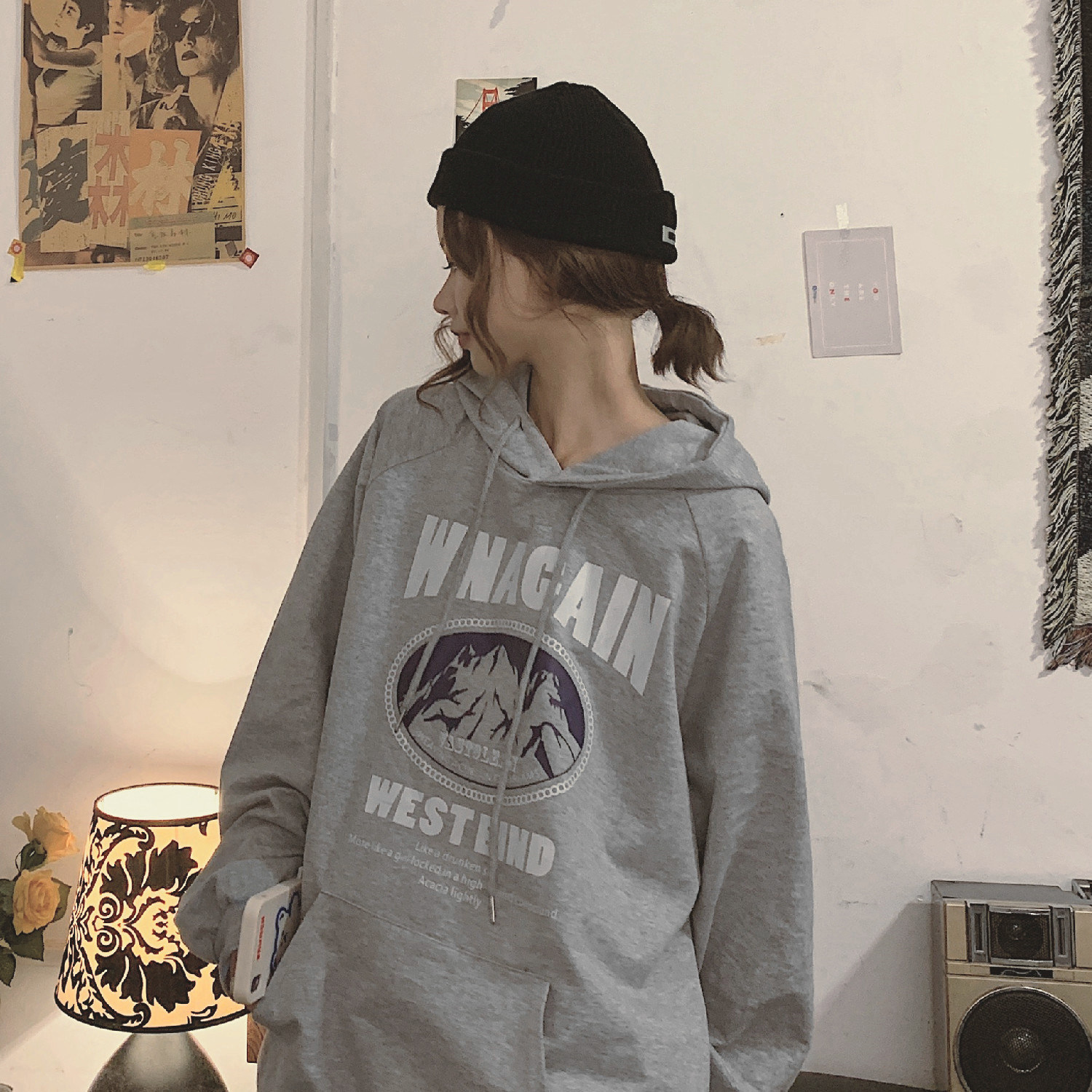 高街定制jk 2020年新款春秋小众卫衣 萧莲卫衣/绒衫