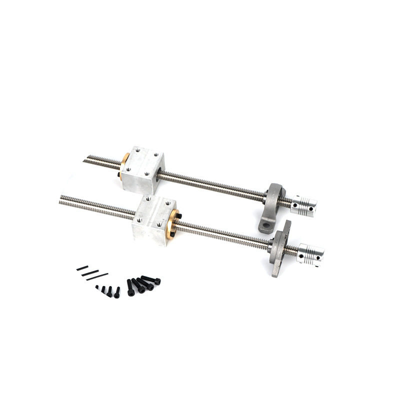 T型丝杆T8丝杆D打印丝杆直径8mm梯形丝杆螺母丝杆套组配螺母座 - 图3