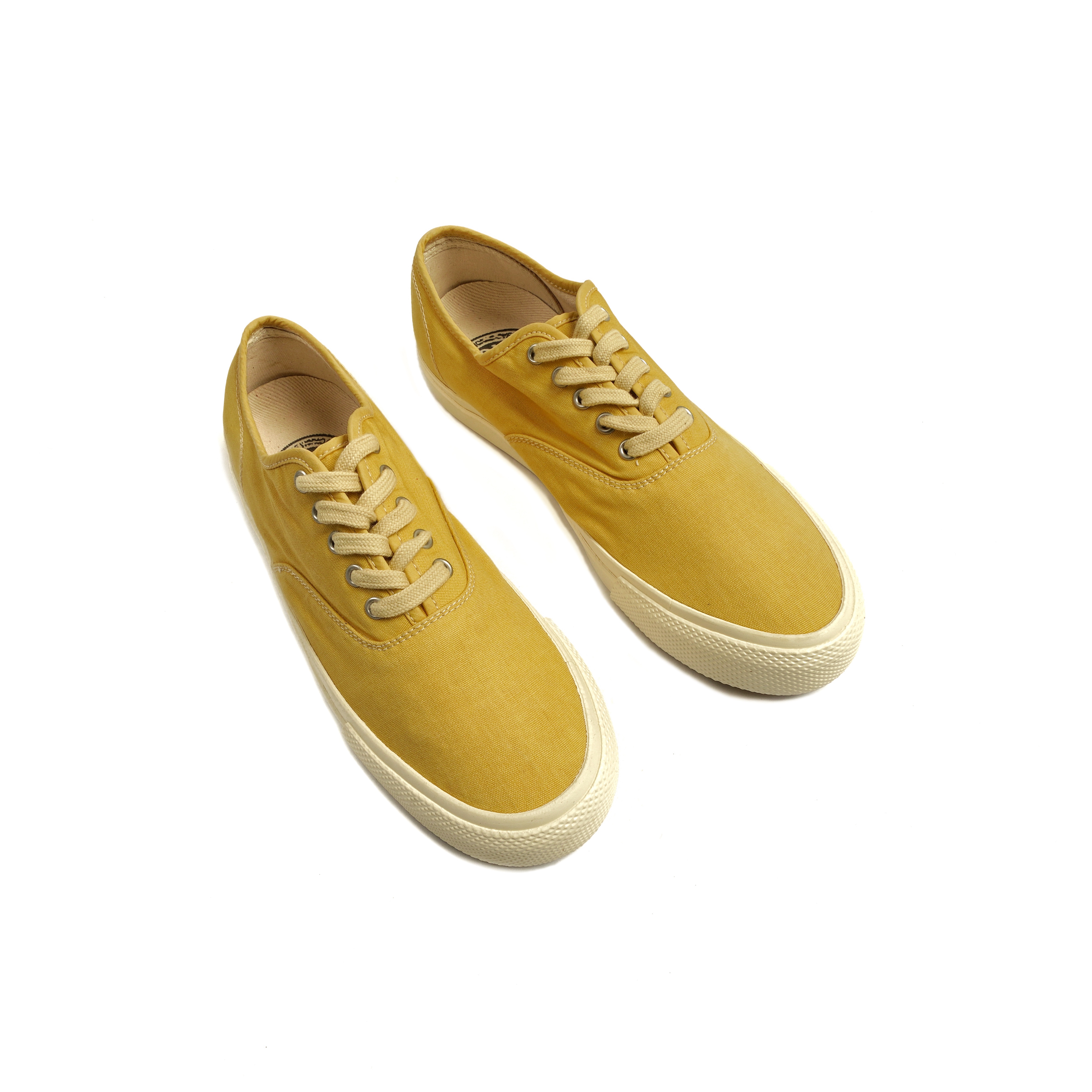 美系经典双R中性款 黄色复古系带硫化鞋帆布鞋板鞋canvas sneaker - 图3