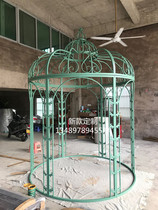 Iron Art Bird Cage Decoration Special Size Bird Cage Fire Pot Shop Restaurant Bird Cage Cassette Outdoor Large Mega-Bird Cage Giant