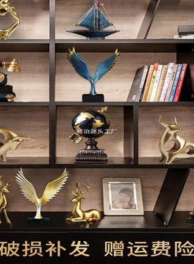 酒柜装饰品复古摆件家居饰品小提琴创意简约客厅电视柜书柜小摆设