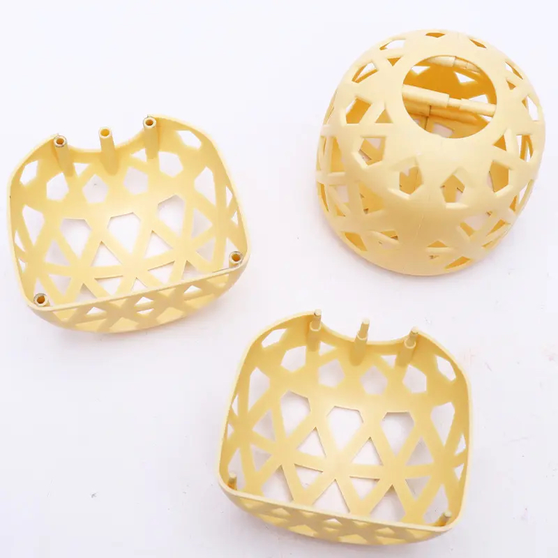 塑料小竹笼仿竹笼灯笼过年灯笼兔子灯仿竹编手提小灯笼小鸡笼DIY - 图0