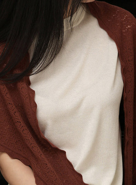 保暖装饰围巾APCSHOP镂空女春秋