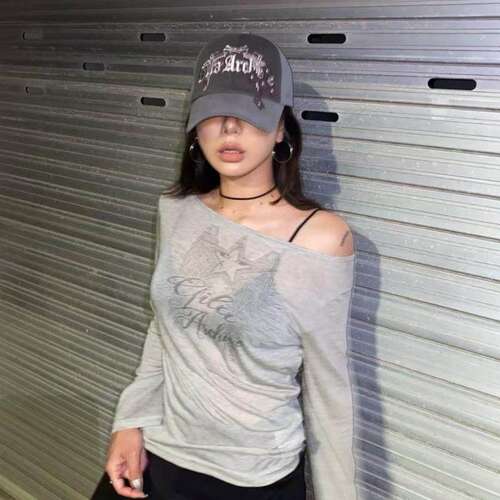●callmebabysoft gila archive刺绣做旧贴布星星棒球帽遮阳帽女 - 图0