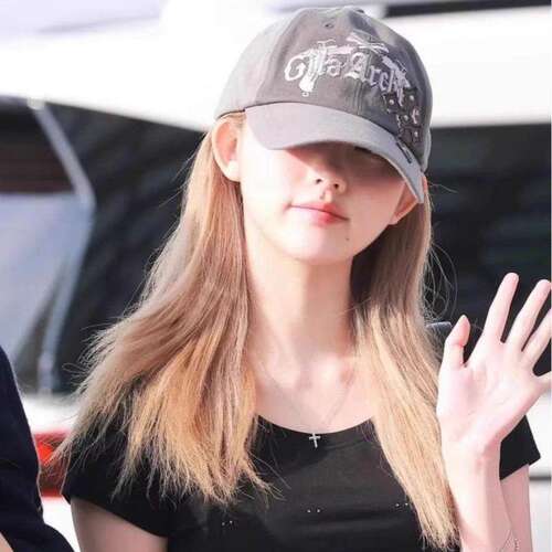 ●callmebabysoft gila archive刺绣做旧贴布星星棒球帽遮阳帽女 - 图3