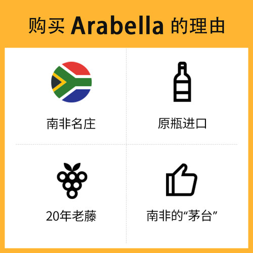 艾拉贝拉红酒官方旗舰店原瓶南非进口赤霞珠干红葡萄酒整箱6瓶装 - 图2