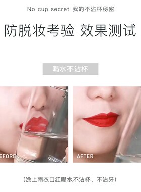 李佳琪推荐不掉色不沾杯肉桂奶茶色哑光大牌正品不脱色口红雨衣女