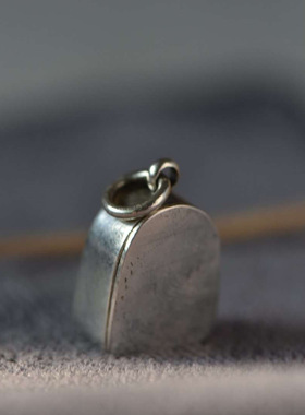 925纯银随身释迦摩尼嘎乌盒吊坠文玩佛珠侧挂国潮配饰diy