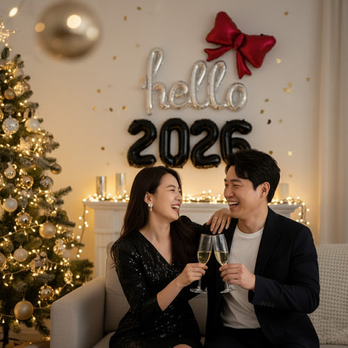 hello 2026 new year新年快乐元旦跨年聚会氛围布置数字气球套装 - 图3