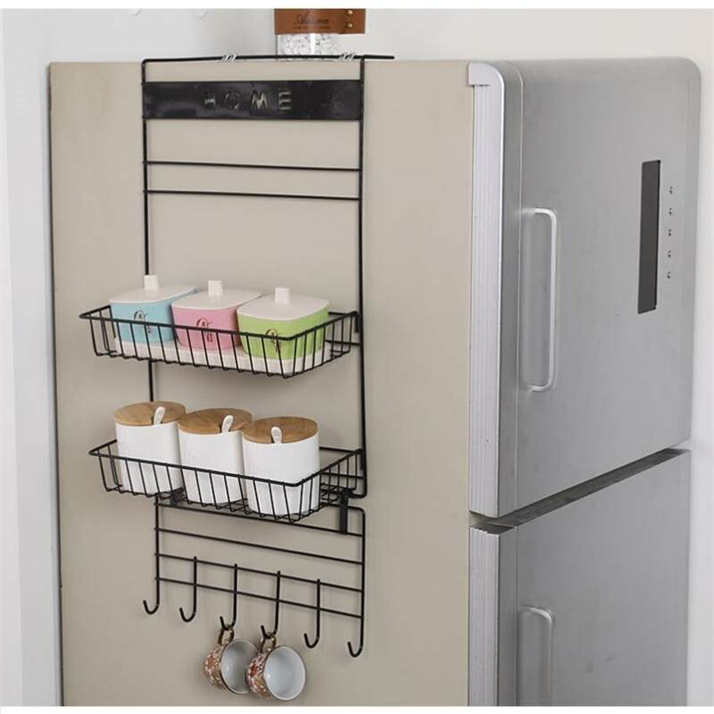 极速Home storage refrigerator shelf side hanger punch-free s - 图1