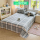 Pure cotton bed sheets single piece summer single double pink purple blue plaid cotton 2025 new style boy student dormitory