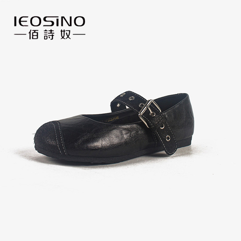 佰诗奴单鞋女2026新款巨好看真皮平底单鞋设计感法式玛丽珍小皮鞋,淘宝优惠券,粉丝福利购,淘宝优惠卷