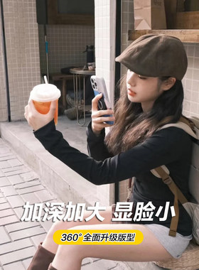 复古百搭前进帽女修饰脸型