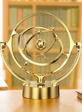 日本品质地球永动仪桌面模型旋转磁性摇摆器天体仪轨道摆件装饰品