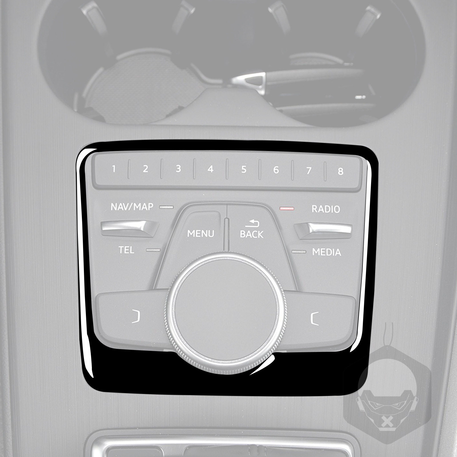 适用17-19奥迪新A4La4b9迷你显示板钢琴黑亮黑汽车内饰改装装饰,淘宝优惠券,粉丝福利购,淘宝优惠卷