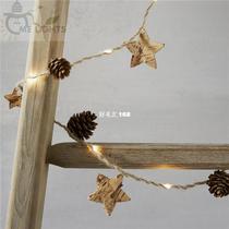 NEW 5M Pinecone Star Christmas Fairy Lights With Micro silve