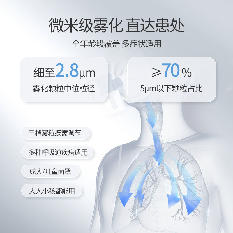 新品上市鱼跃雾化机医用压缩雾化器 健瑞医疗器械雾化器