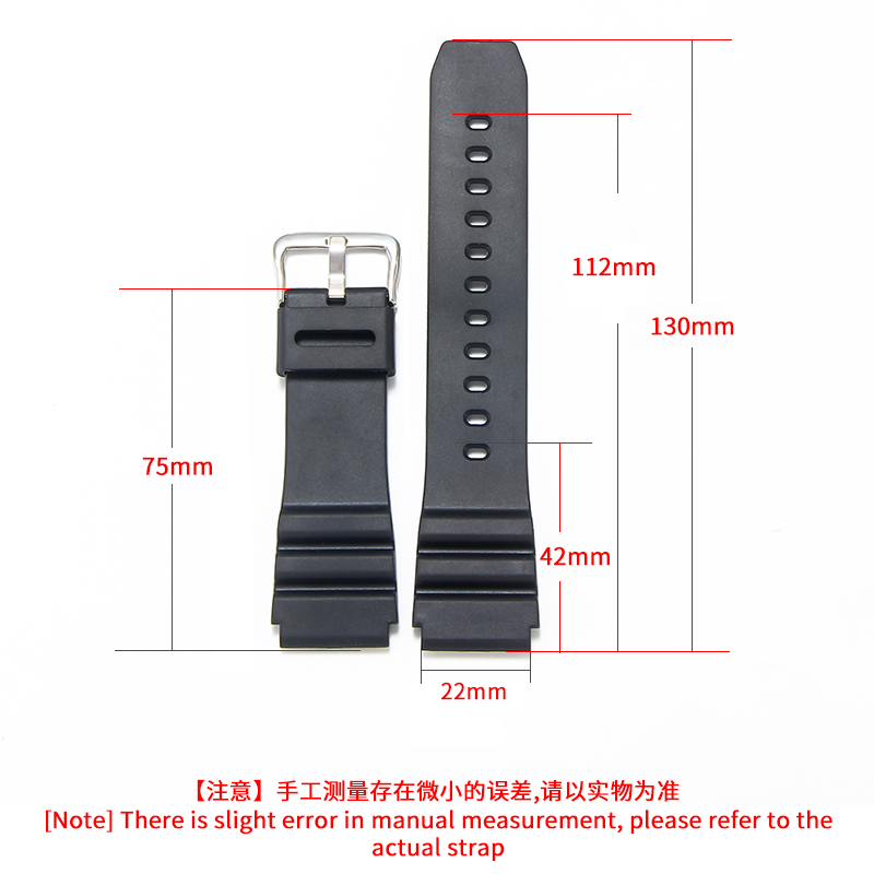 适配卡西欧AMW-360/MTH-3050/MDV-106剑鱼凸口橡胶表带树脂22 - 图0