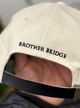 Brother Bridge 联名东京情报猿 茶芯马皮复古6片式刺绣棒球帽