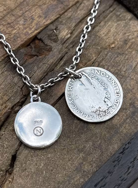 珐琅工艺花卉双吊坠项链套装