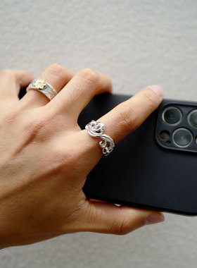 水之呼吸手作3D立体飘逸唐草戒指