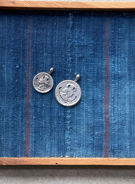 日本手作摩根银币改造笑脸古董