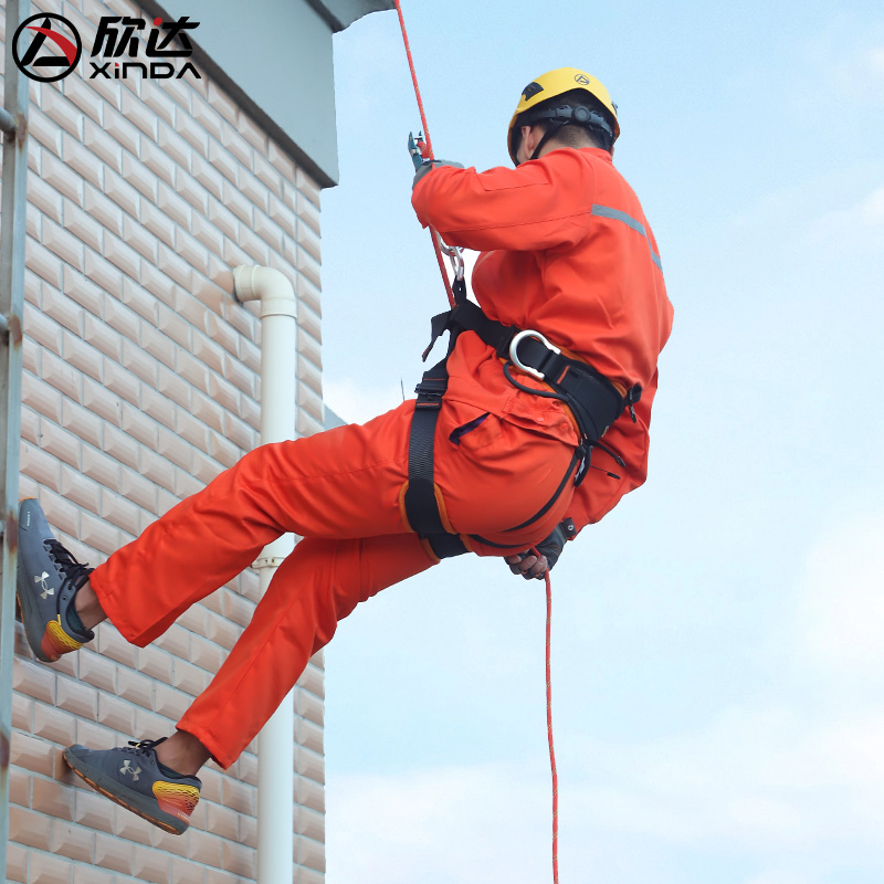 欣达户外救援攀登高空作业安全带登山速降半身安全带攀岩保险带-图2