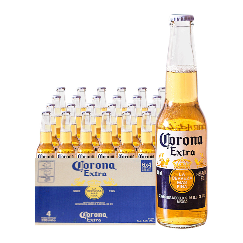 新日期科罗娜啤酒Corona330ml*24瓶墨西哥国产科罗纳整箱精酿275m-图3