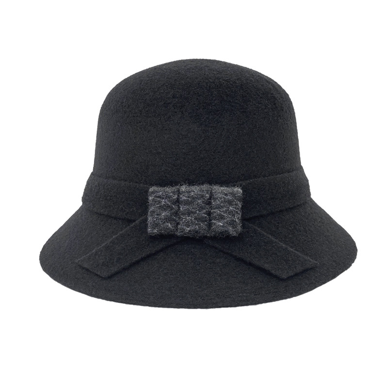 羊毛帽子女秋冬高级感2025新款时尚潮流帽子冬款百搭显脸小渔夫帽