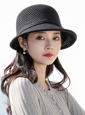 防晒帽子女款2026新款遮阳渔夫帽