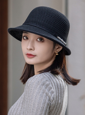 遮阳帽女防晒帽子女夏薄款渔夫帽