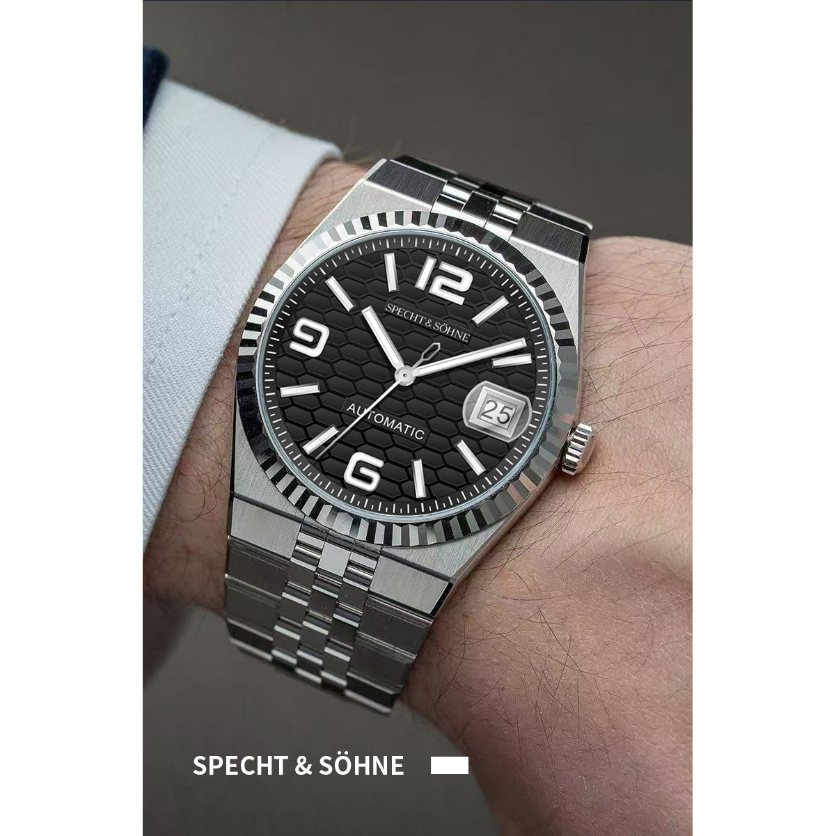 2025欧美时尚商务男士手表自动机械夜光狗牙圈陆使型名牌男腕表,淘宝优惠券,粉丝福利购,淘宝优惠卷