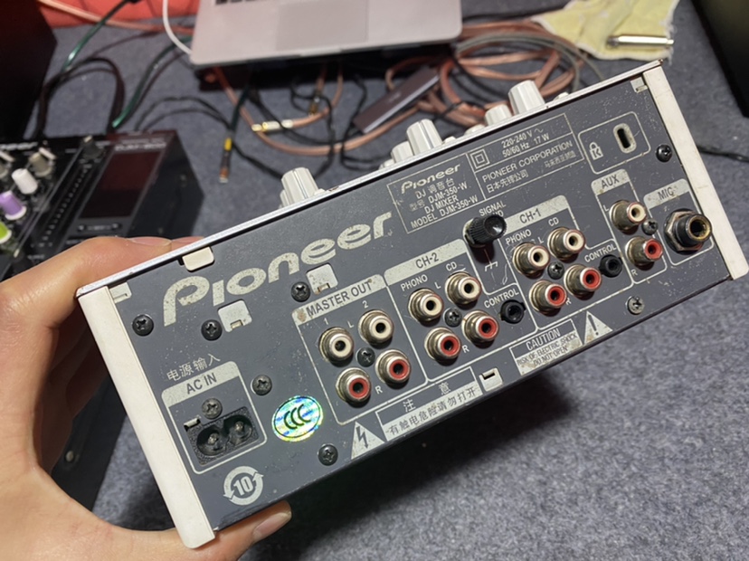 先锋混音台 pioneer djm350 白色  实拍原图 功能完好 先锋350 - 图1