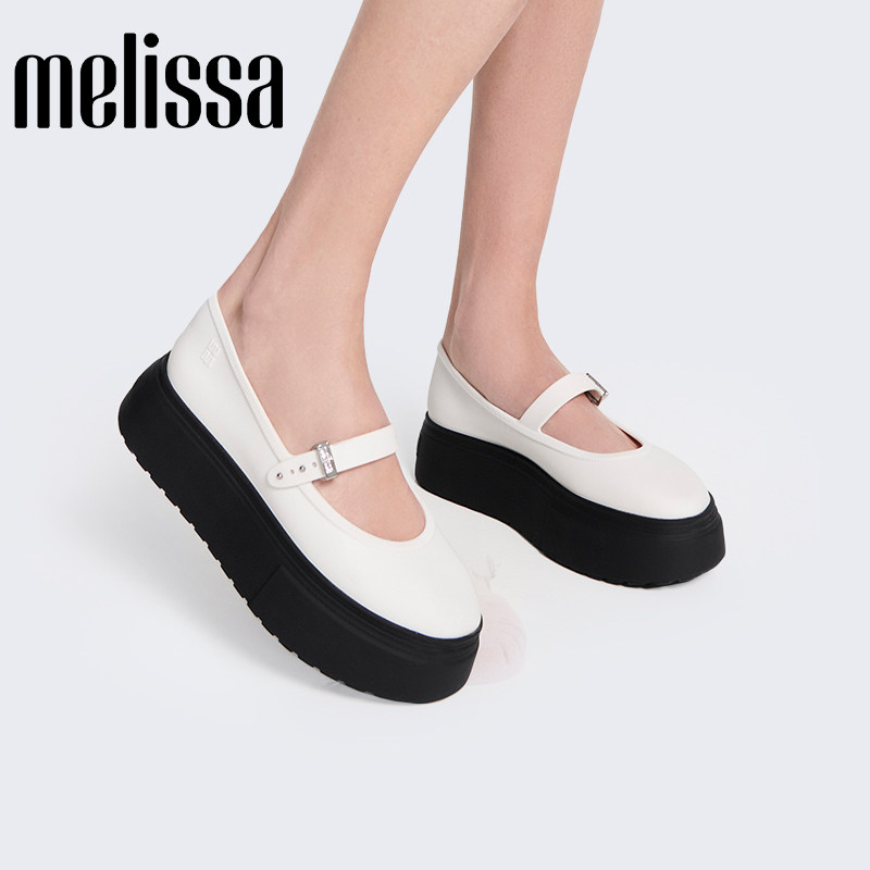 Melissa/梅丽莎新款SOFT女秋冬芭蕾松糕鞋厚底新年红色单鞋37858,淘宝优惠券,粉丝福利购,淘宝优惠卷