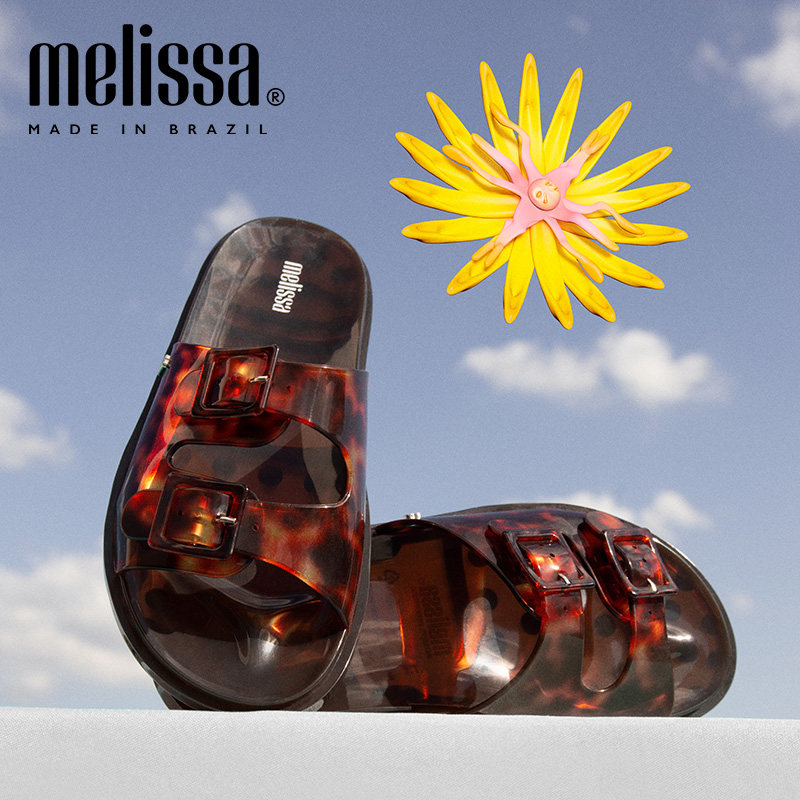 Melissa梅丽莎时尚可调节搭扣绑带运动女士拖鞋32950 - 图1