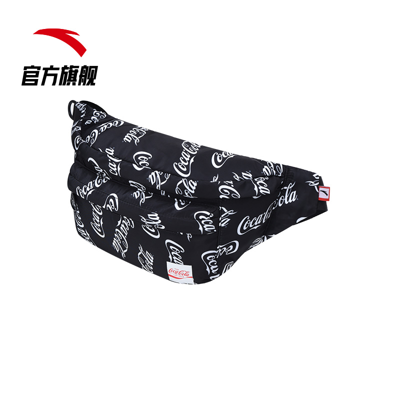 安踏官方网店安踏可口可乐联名腰包男包女包官网旗舰新款运动休闲潮流腰包挎包3