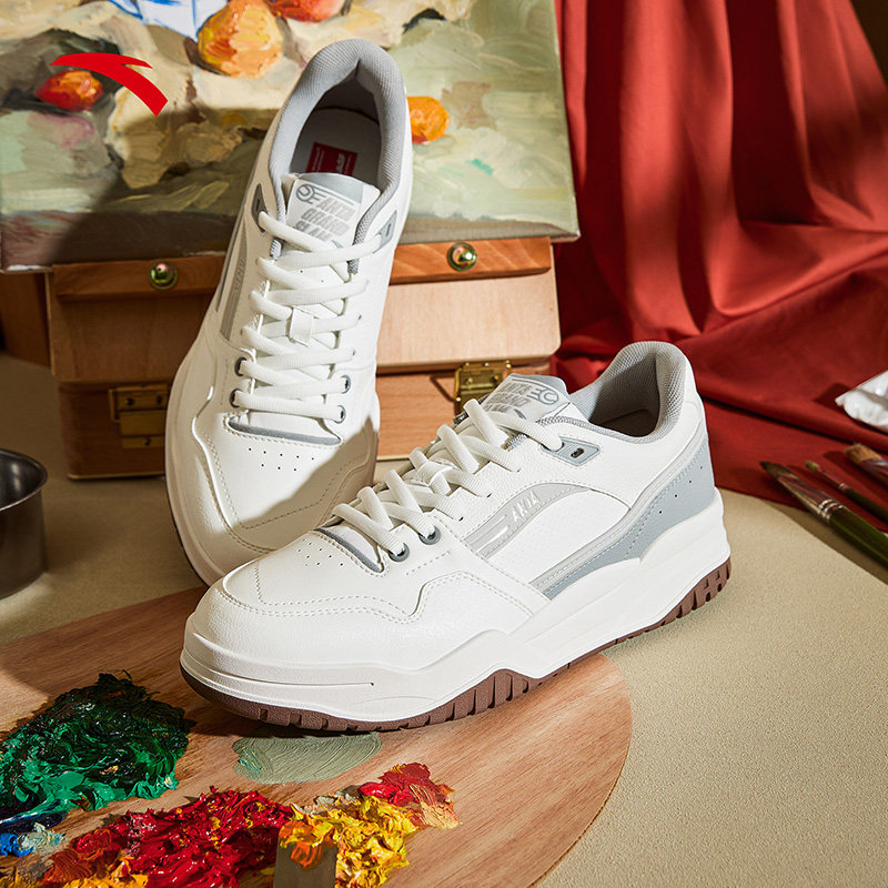 安踏满贯丨网球风经典低帮板鞋舒适百搭休闲鞋运动鞋112548071,淘宝优惠券,粉丝福利购,淘宝优惠卷