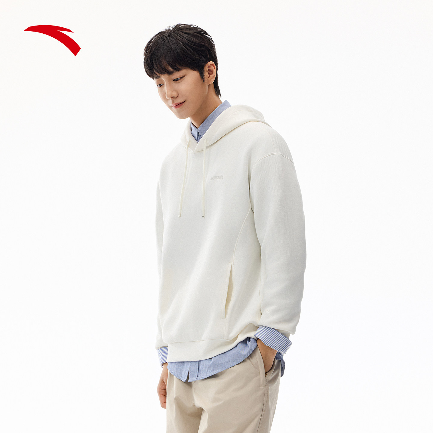 安踏连帽卫衣男士冬季新款印花休闲长袖上衣宽松套头衫152548710S,淘宝优惠券,粉丝福利购,淘宝优惠卷