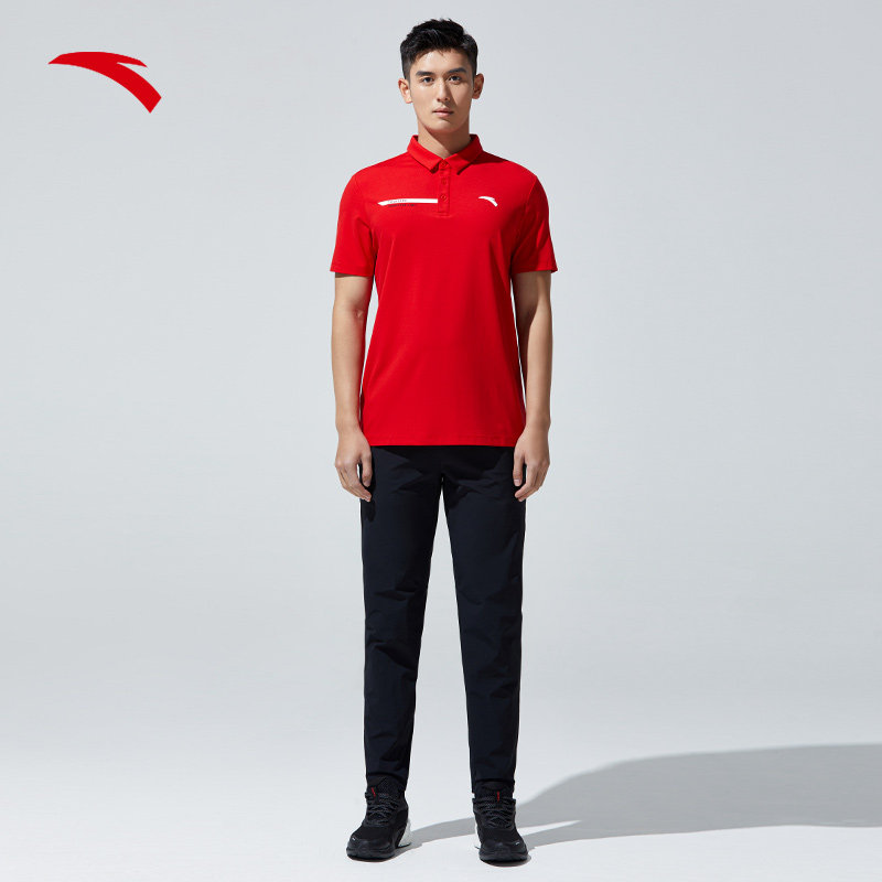 安踏冰丝t丨短袖男夏季冰肤polo衫 安踏网店运动POLO衫