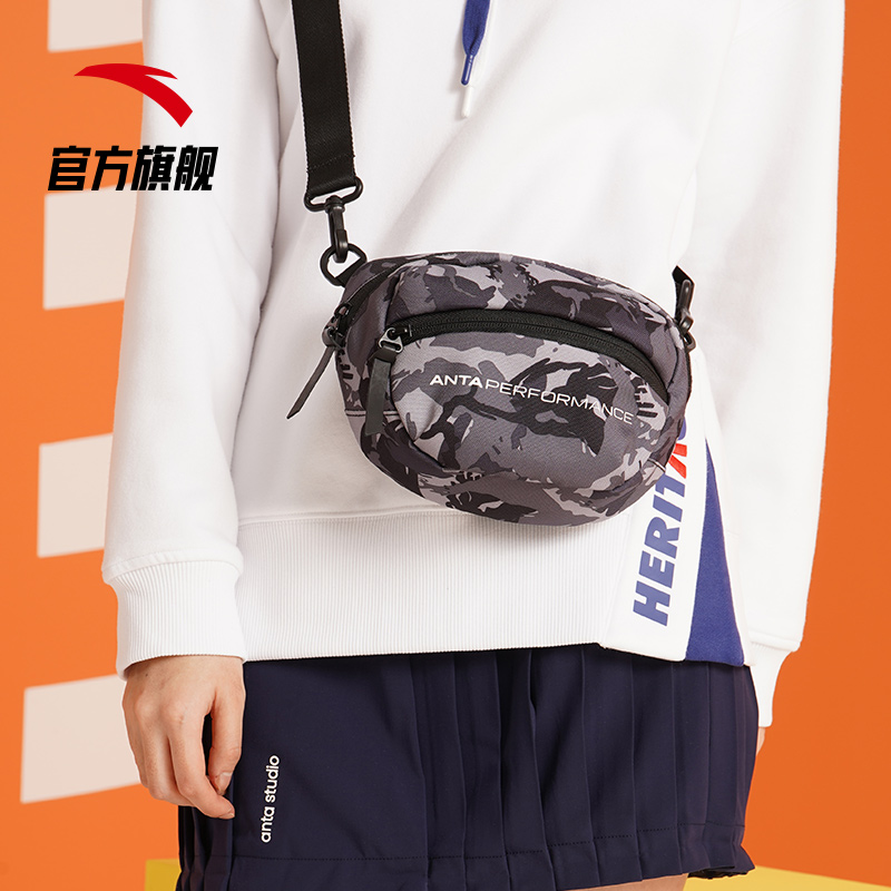 安踏官方网店安踏官网单肩包男包女包旅行包学生运动包休闲户外斜挎包小包拎包3