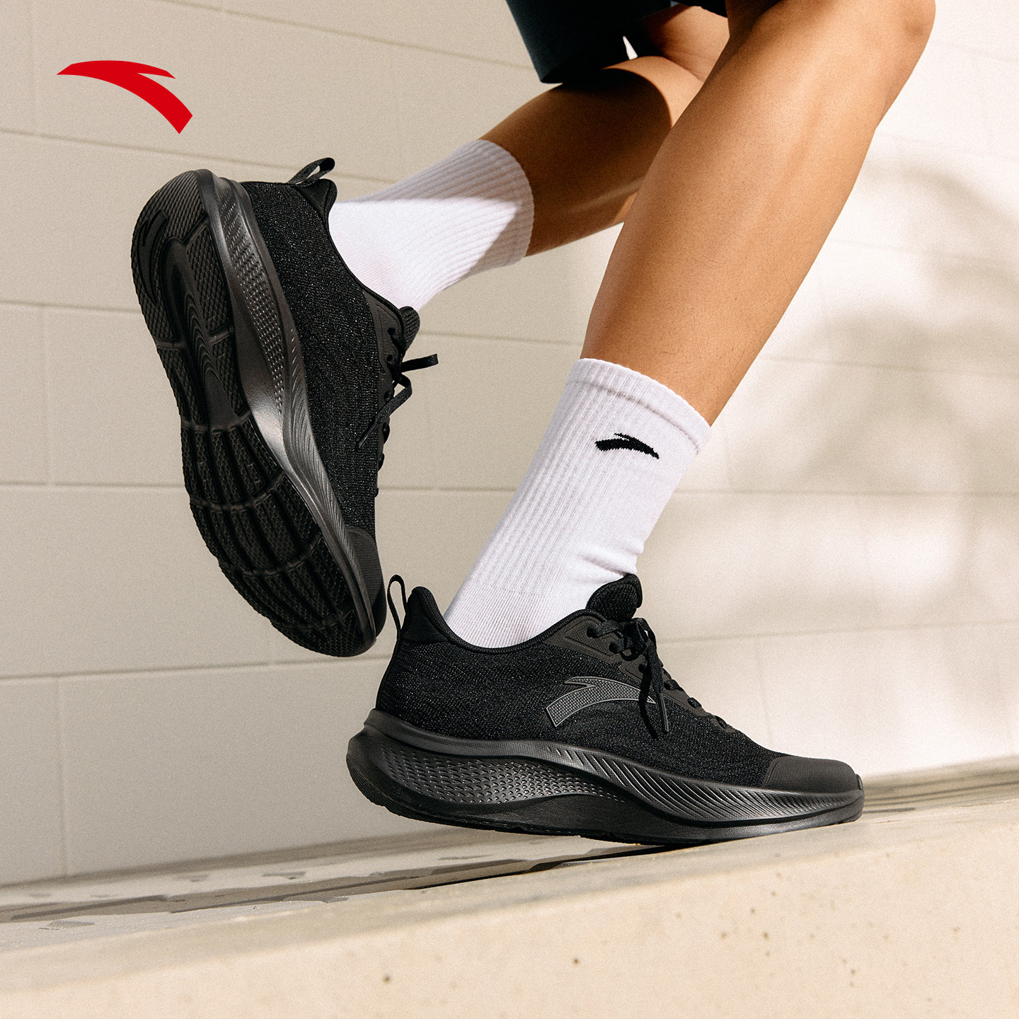 安踏轻便跑鞋男女同款减震冬季运动鞋软底轻质舒适慢跑鞋跑步鞋,淘宝优惠券,粉丝福利购,淘宝优惠卷