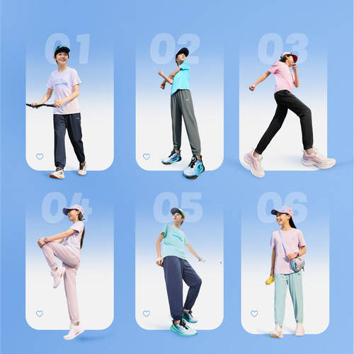 安踏儿童装男童防蚊裤子速干长裤2026夏季新款女童休闲卫裤运动裤 - 图3