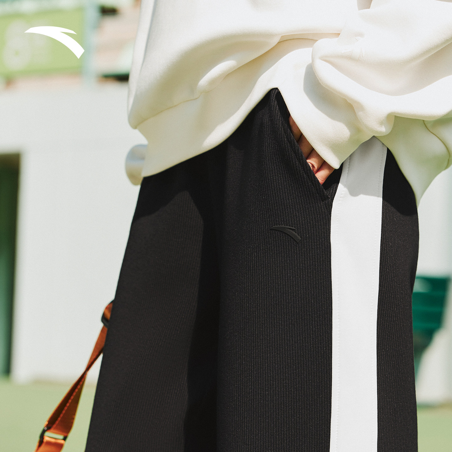 安踏阔腿裤撞色休闲长裤女2025新款磨毛直筒裤运动长裤162548314,淘宝优惠券,粉丝福利购,淘宝优惠卷