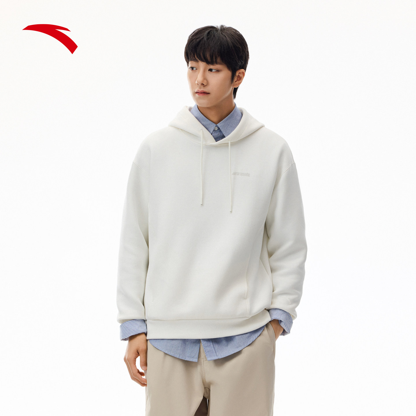 安踏连帽卫衣男士冬季新款印花休闲长袖上衣宽松套头衫152548710S,淘宝优惠券,粉丝福利购,淘宝优惠卷