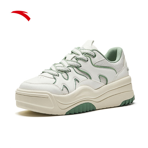 安踏波浪鞋丨厚底增高板鞋女冬季潮流面包鞋百搭软底舒适运动鞋子 - 图2