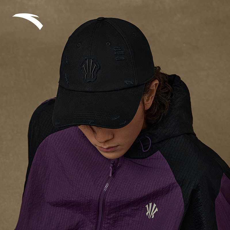 安踏·凯里欧文系列丨棒球帽男女运动休闲平檐帽鸭舌帽刺绣运动帽