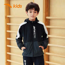 ANTA Childrens Autumn Boys Outerwear Spring and Autumn 2022 New Early Autumn Jacket Sports Trench coat Big Kids Stormtrooper Jacket