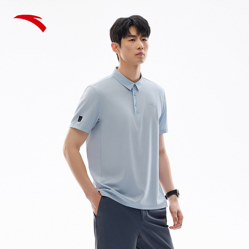 安踏型动polo丨翻领短袖速干男夏季商务修身上衣挺括男装运动t恤,淘宝优惠券,粉丝福利购,淘宝优惠卷
