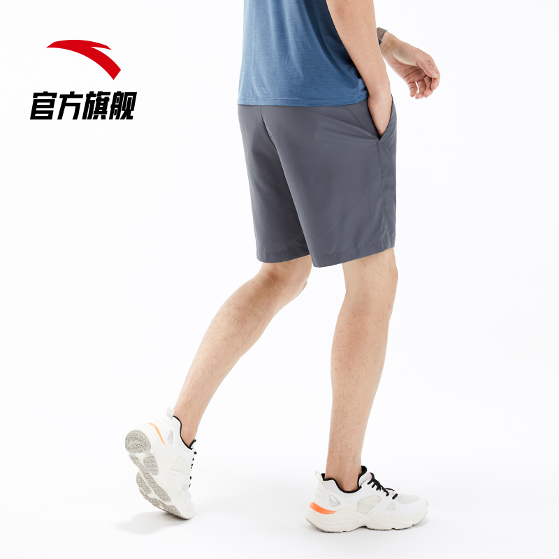 安踏官方网店安踏运动短裤男士健身跑步训练速干五分裤休闲舒适官网旗舰1