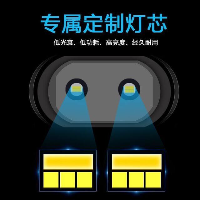 ໂຄມໄຟຫົວລົດຈັກ ແສງສີເຫຼືອງ ແລະ ສີຂາວ ດອກໄຟ LED ແສງສະຫວ່າງ super bright light ລົດໄຟຟ້າ paving high and low beam spotlight